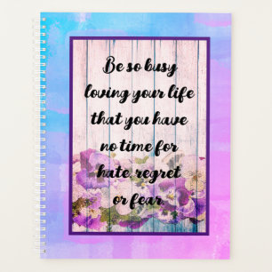 Liebe Your Life Blue Lila Country Planer