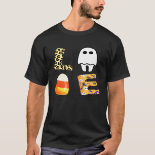 Liebe Zahnarzt Zahnmediziner Leopard Kariert Halbe T-Shirt