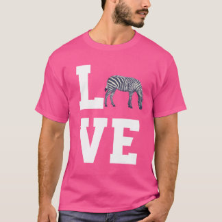 Liebe Zebras Mädchen T-Shirt