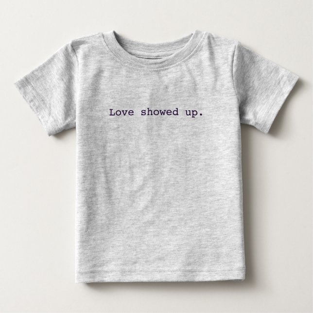 Liebe zeigte Baby Romper Baby T-shirt (Vorderseite)