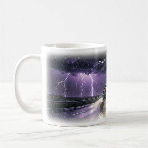 Liebe zerrissen Sturm Autobahn Erinnerung Tasse