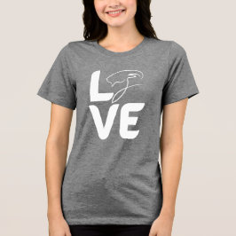 LIEBE Ziege Frauen-Shirt – Lustiges Bauernhoftier  Tri-Blend Shirt