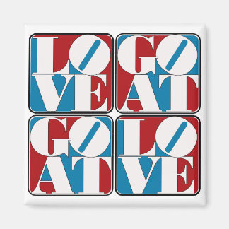 LIEBE-ZIEGELBLOCKS MAGNET