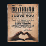 Liebe Zitat für Boyfriend, Ehemänner Liebe Geburts Fleecedecke<br><div class="desc">Liebe Zitat für Boyfriend,  Ehemänner Liebe Geburtstag</div>