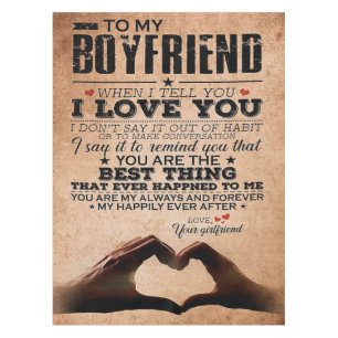 Liebe Zitat für Boyfriend, Ehemänner Liebe Geburts Tischdecke