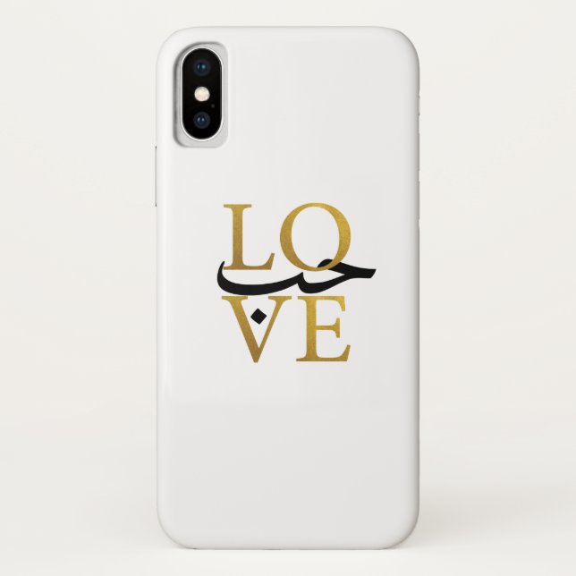 Liebe-Zitat mit Arabisch Case-Mate iPhone Hülle (Rückseite)