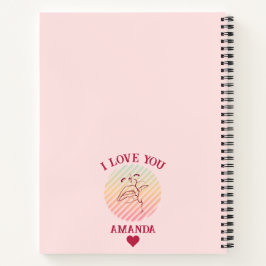 Liebe Zitat Romantisches Kiss-Notebook Notizbuch