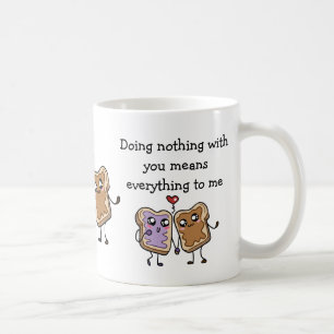 Liebe Zitate für ihn - Erdnussbutter Jelly Sandwic Kaffeetasse
