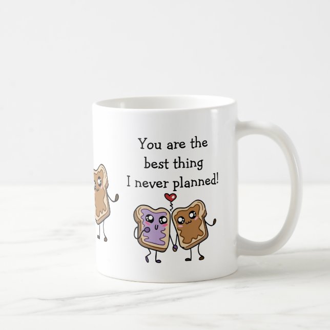 Liebe Zitate für ihn - lustig - kann Personalisier Kaffeetasse (Rechts)
