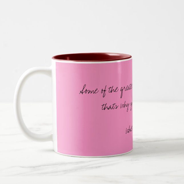 Liebe zitiert Kaffee-Tasse Zweifarbige Tasse (Links)