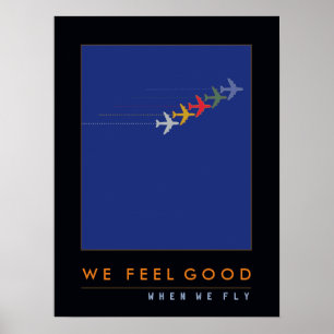 Liebe zu fliegen, Flugzeug zu fliegen Poster