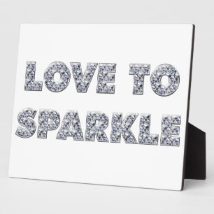 Liebe zu sparkle fotoplatte