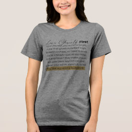 Liebe zuerst Tri-Blend shirt