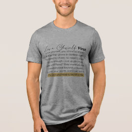 Liebe zuerst Tri-Blend shirt