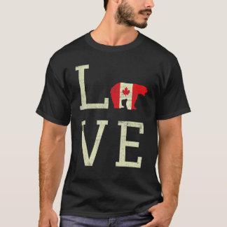Liebe Zuhause Canada Day Mapsse Proud Kanadische F T-Shirt