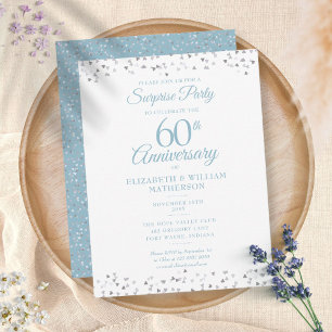 Liebe zum 60. Jubiläum Hört überraschendes Party Postkarte