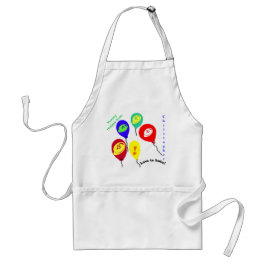 Liebe zum Bake Candy Bits Balloons Schürze NAME