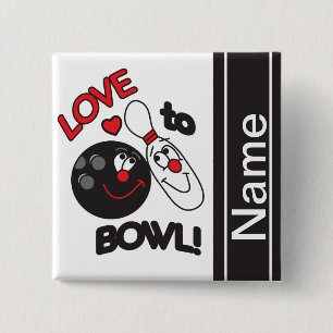 Liebe zum Bowl Personalisieren Button