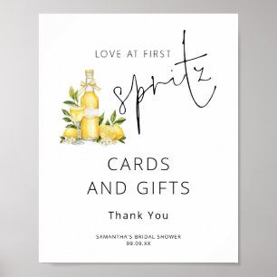 Liebe zum ersten Brautparty von Spritz Cards Poster
