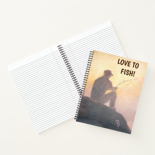 Liebe zum Fish Spirituosen Notebook Notizbuch (Innenseite)