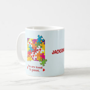 Liebe zum Geburtstag Junge Puzzle Kaffeetasse
