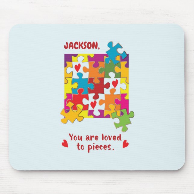 Liebe zum Geburtstag Junge Puzzle Mousepad (Vorne)