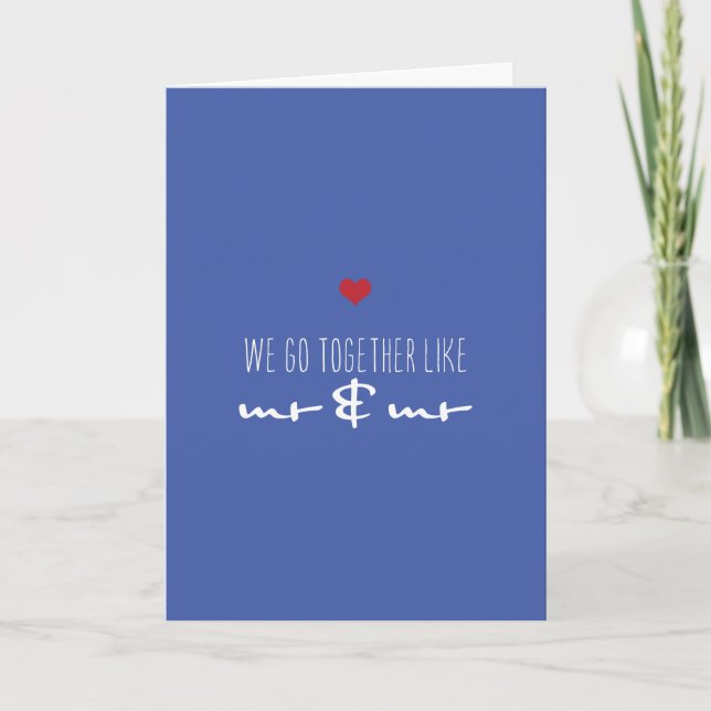 Liebe zum Jahrestag von Valentine Feiertagskarte (Vorderseite)