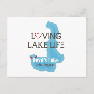 Liebe zum Leben, Teufelssee, Michigan Postkarte