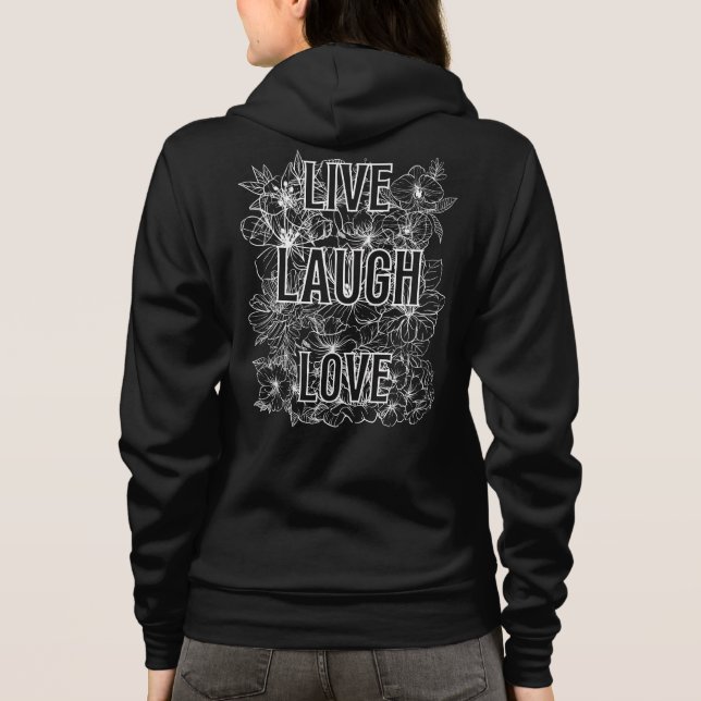 Liebe zum Lebendlachen b Hoodie (Rückseite)