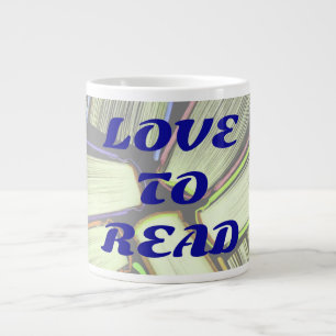 LIEBE ZUM LESEN DER Jumbo-Kaffee-Tasse Jumbo-Tasse