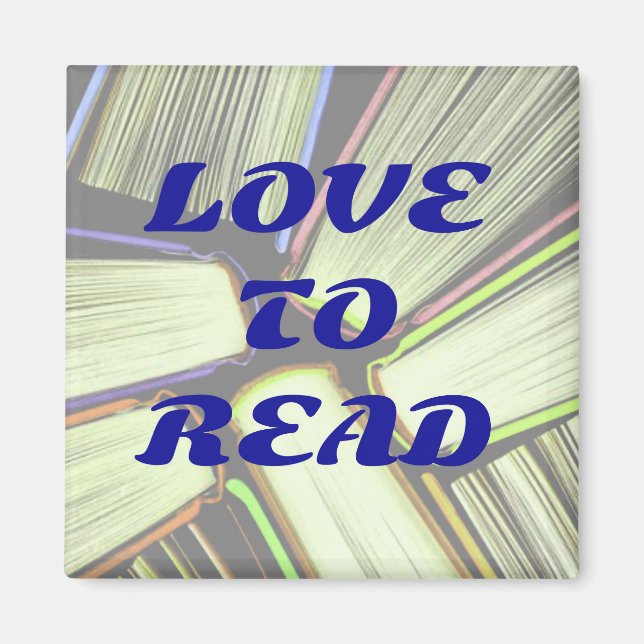 LIEBE ZUM LESEN des Magneten Magnet (Vorne)