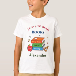 Liebe zum Lesen von Büchern Lesen, Anpassen T-Shirt