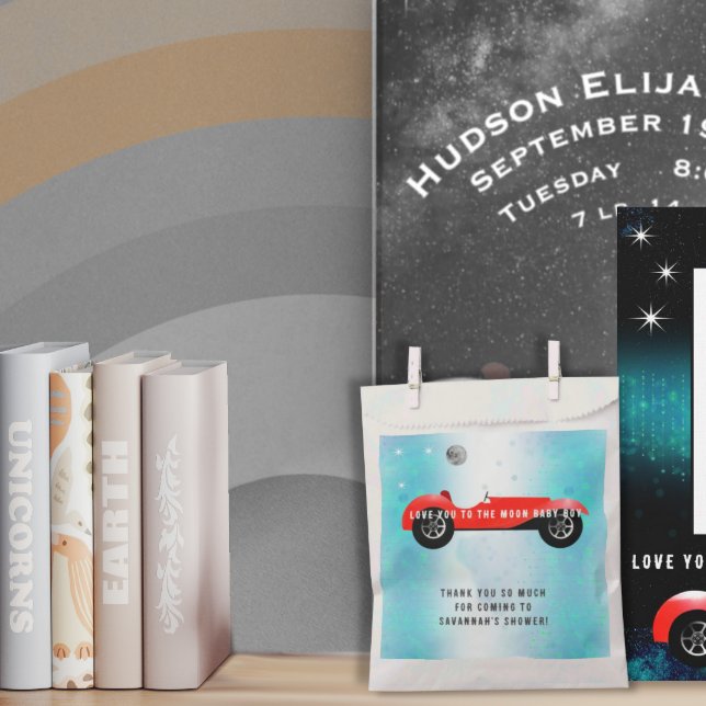 Liebe zum Mond Baby Boy Classic Car Geschenktütchen (Von Creator hochgeladen)