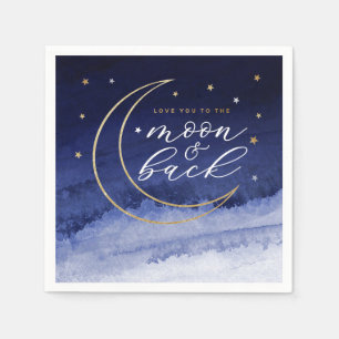Liebe zum Mond & Back Paper Serviette