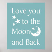 Liebe zum Mond-Back-Poster