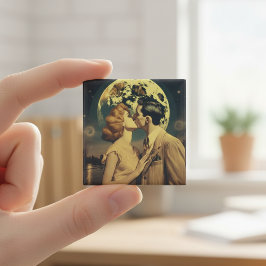 Liebe zum Mond, Reiseplakat individuell anpassbar Magnet