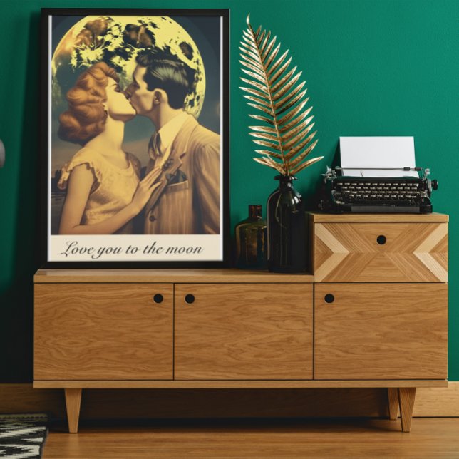 Liebe zum Mond, Reiseplakat individuell anpassbar Poster (Von Creator hochgeladen)