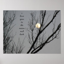 Liebe zum Mond und zurück, 16 x 12 Plakat