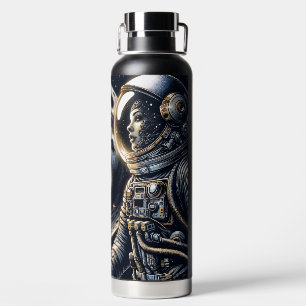 Liebe zum Mond und zurück   Astronauten Trinkflasche