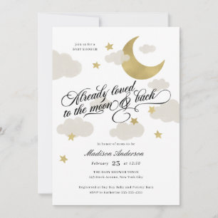Liebe zum Mond und zurück Baby Duwer Gold Stars
