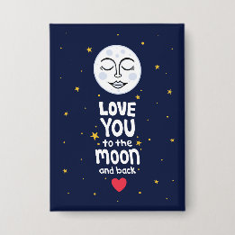 Liebe zum Mond und zurück Button