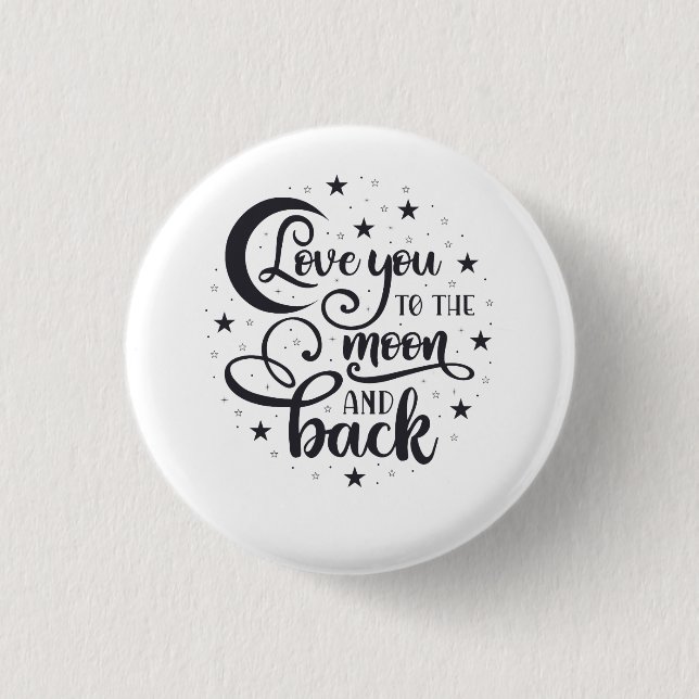 Liebe zum Mond und zurück  Button (Vorderseite)