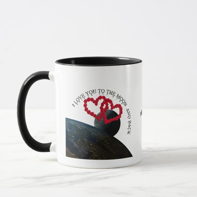 Liebe zum Mond und zurück - Eine kosmische LiebeMu Tasse (Links)