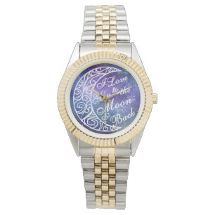 Liebe zum Mond und zurück, Extravagante Sternennac Armbanduhr