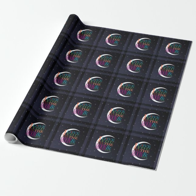 Liebe zum Mond und zurück Geschenkpapier (Ungerollt)
