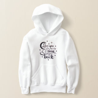 Liebe zum Mond und zurück Hoodie