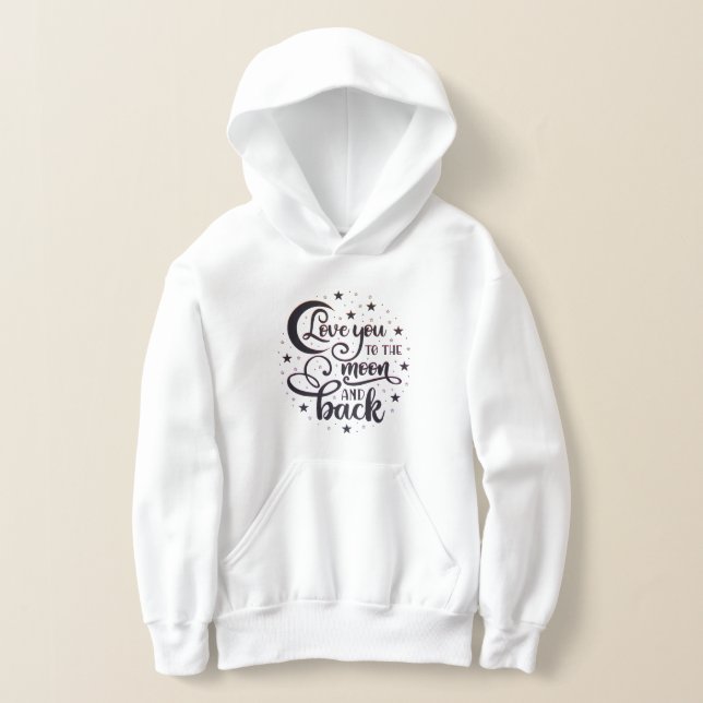 Liebe zum Mond und zurück Hoodie (Ablage )