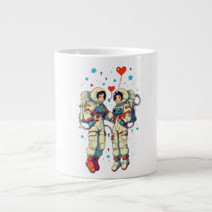 Liebe zum Mond und zurück Jumbo-Tasse