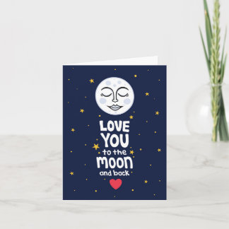 Liebe zum Mond und zurück Karte