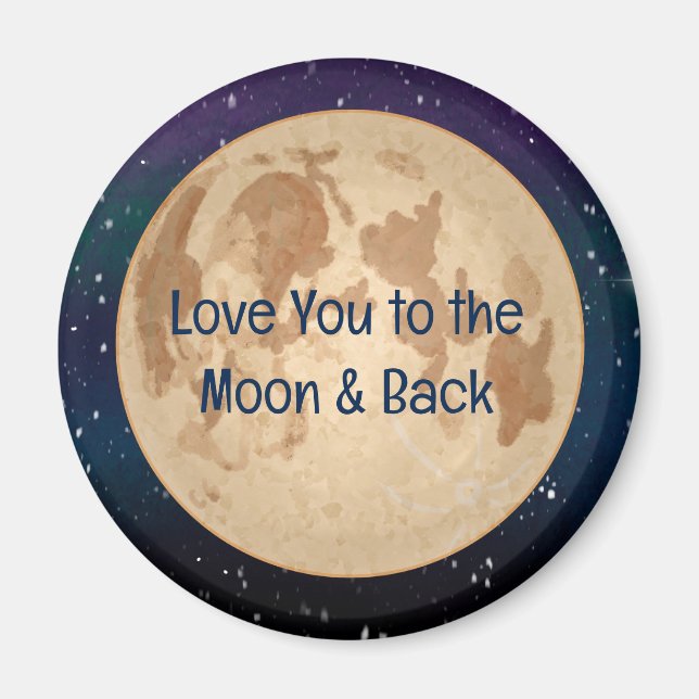 Liebe zum Mond und zurück Magnet (Vorne)